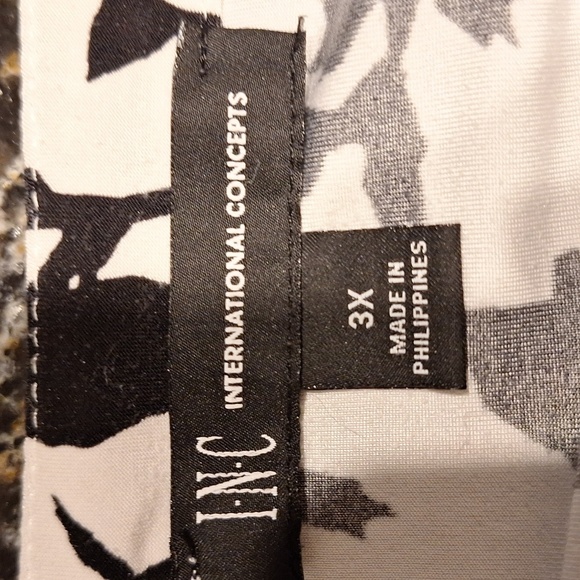 e I-N-C Stretch Pullover Long Sleeve Top 2X - Picture 4 of 5